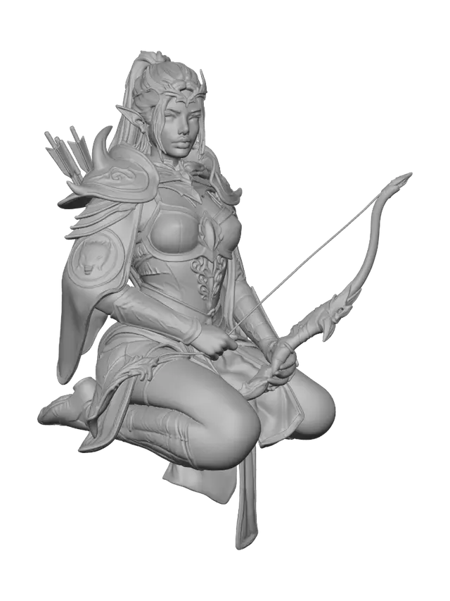 3D model for Moonlit Elven Archer