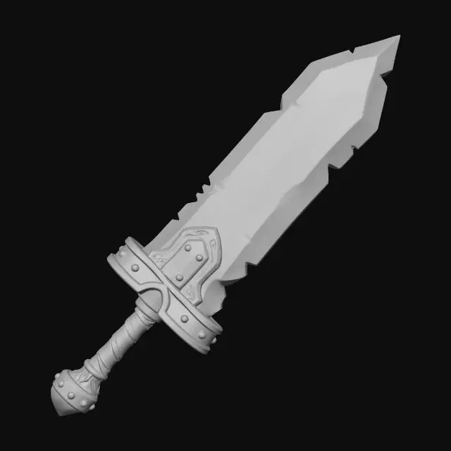 3D model for Frostcrystal Greatsword