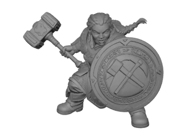 3D model for Shieldmaiden of the Runic Forge