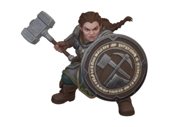3D model for Shieldmaiden of the Runic Forge