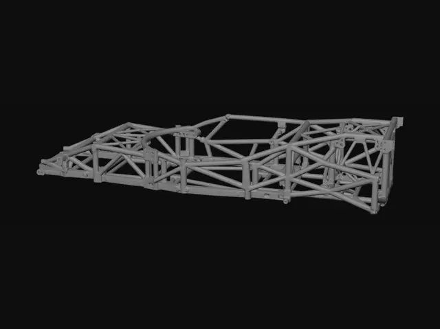 3D model for Black Space Frame Chassis