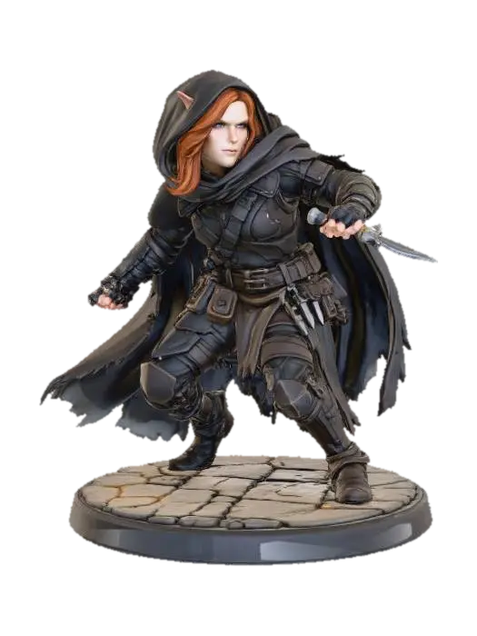 Rogue_DnD - Tabletop 3D model, vytvořený pomocí AI