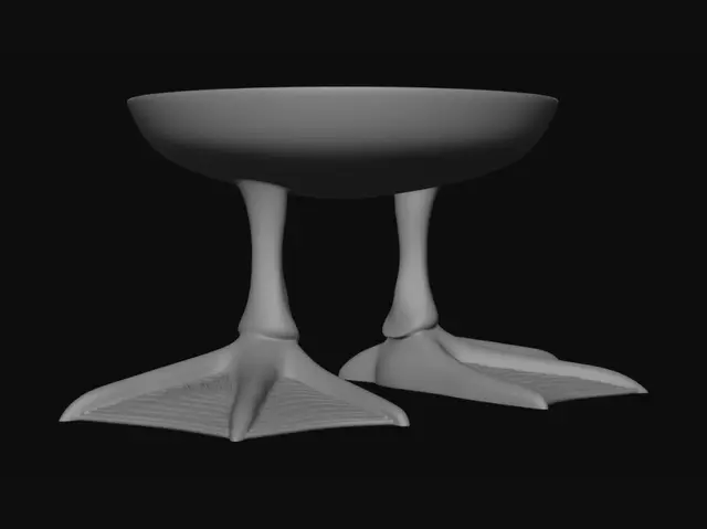 3D model for Duck-Footed Plate Stand