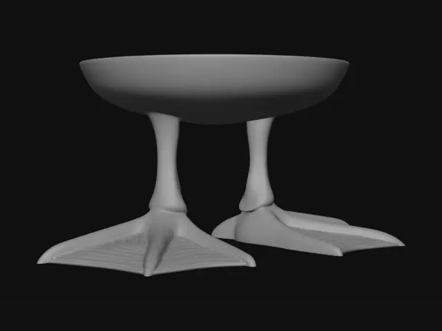 3D model for Duck-Footed Plate Stand