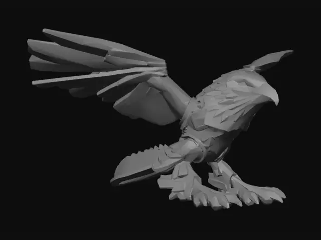 3D model for Blue Eagle 3D Printed Wings