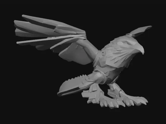 3D model for Blue Eagle 3D Printed Wings