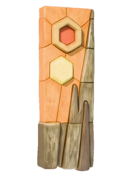 Geometric Ascent - Shape 3D model, vytvořený pomocí AI