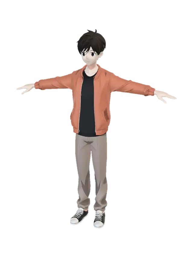 3D-модель T-Pose Kid - 3dart, сгенерированная ИИ