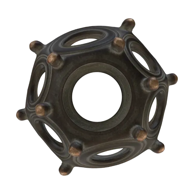 𝔇𝔬𝔡𝔢𝔠𝔞𝔥𝔢𝔡𝔯𝔬𝔫 - Polyhedron 3D model, vytvořený pomocí AI