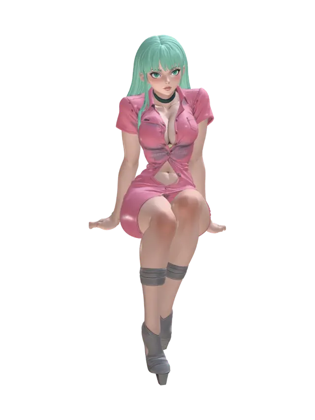 girl anime +18 - Unknown 3D model, vytvořený pomocí AI