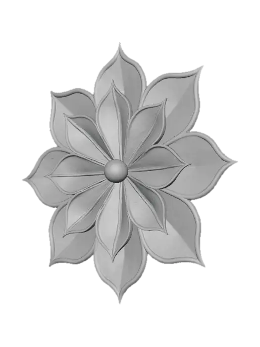 3D model for Colorful Blossom Mandala