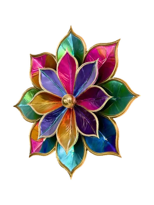 3D model for Colorful Blossom Mandala