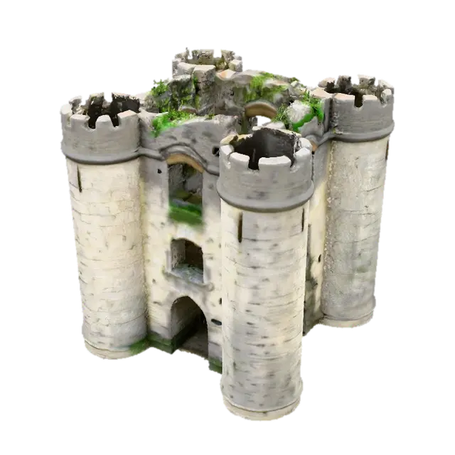 Stone Sentinel - Defender 3D model, vytvořený pomocí AI