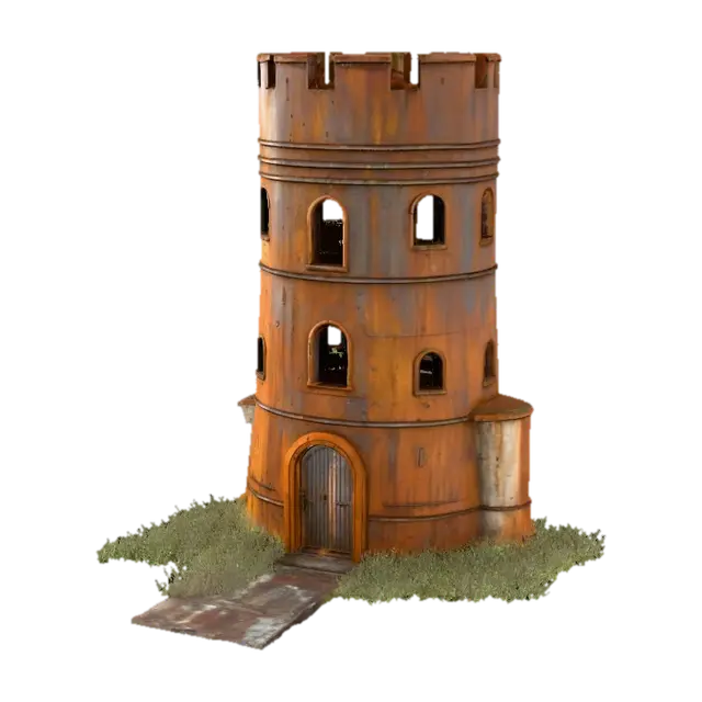 3D model for Rustic Tower in the Rain