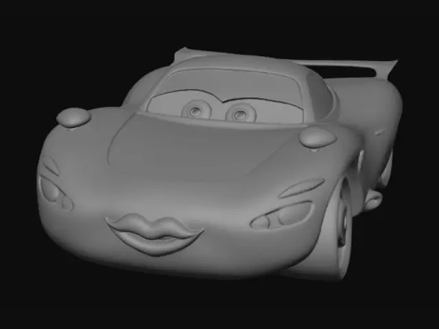 3D model for Maddy the Blue Racer