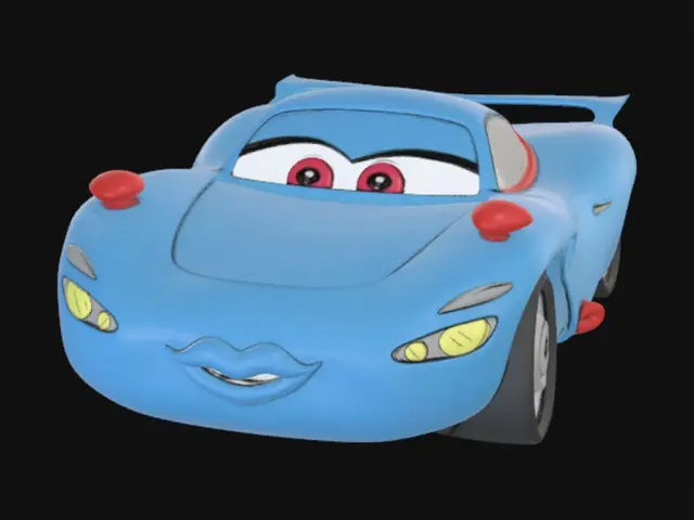 3D model for Maddy the Blue Racer