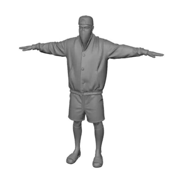 3D model for Whiteout Streetwear Pose