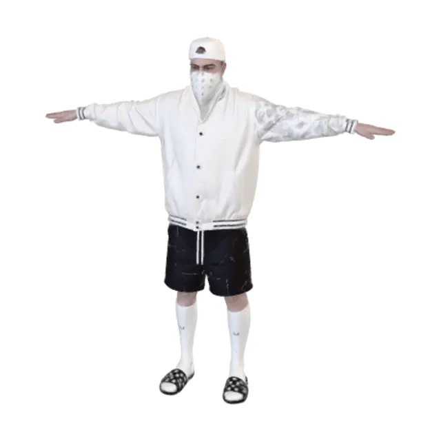3D model for Whiteout Streetwear Pose