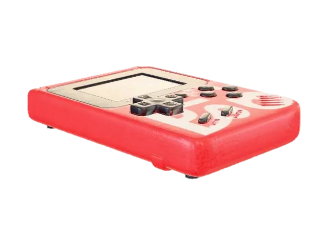 Red Retro Handheld Console - Gadgets 3D model, vytvořený pomocí AI