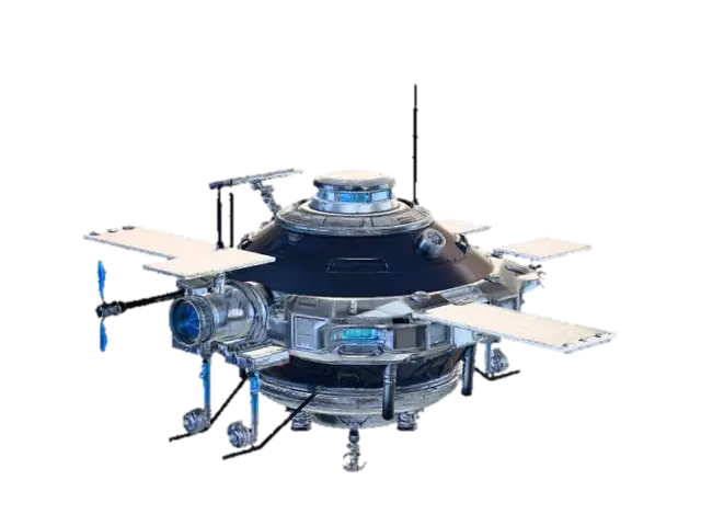 spy satelite sci fi - Satellite 3D model, vytvořený pomocí AI