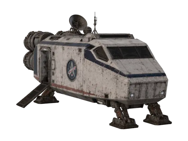 Space Explorer Shuttle 3D model, vytvořený pomocí AI