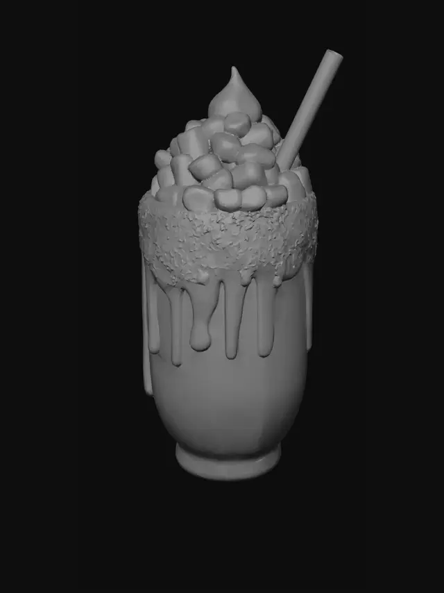 3D model for Cotton Candy Galaxy Shake