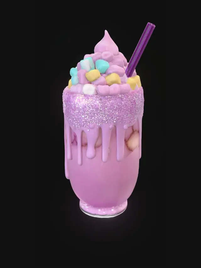 3D model for Cotton Candy Galaxy Shake