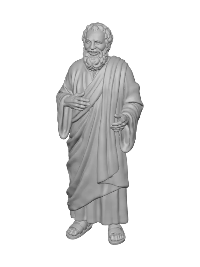 3D model for The Laughing Philosopher