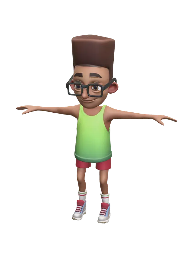 Fresh Subway Surfers 3D model, vytvořený pomocí AI