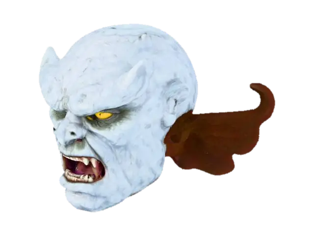caliban head - Marvelcomics 3D model, vytvořený pomocí AI