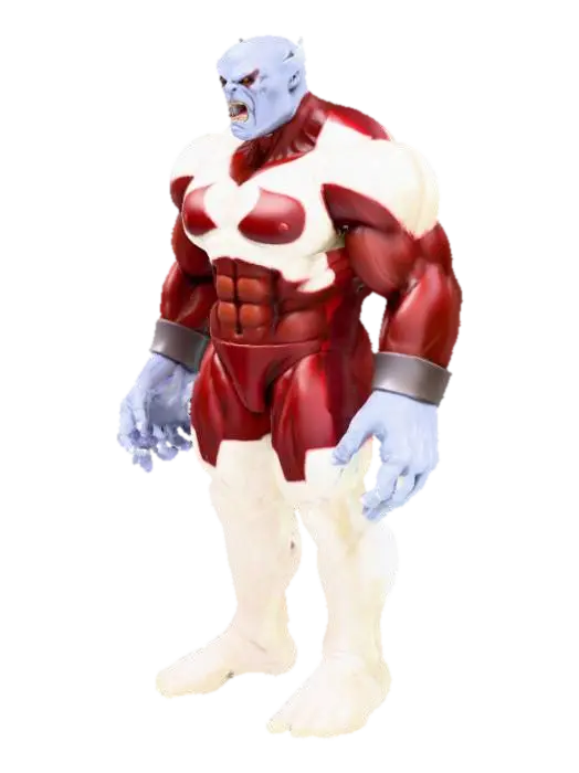 Caliban - Marvelcomics 3D model, vytvořený pomocí AI