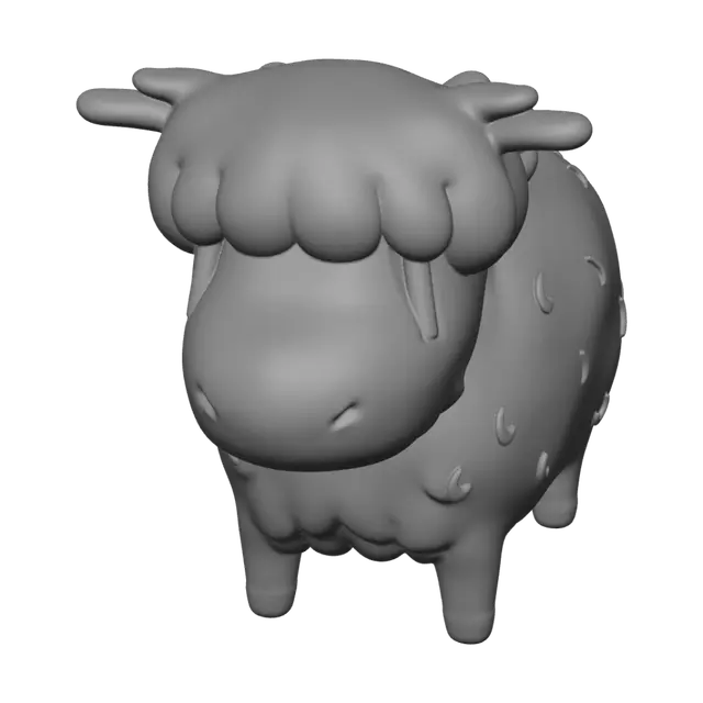 3D model for Fluffy Cloud Sheep