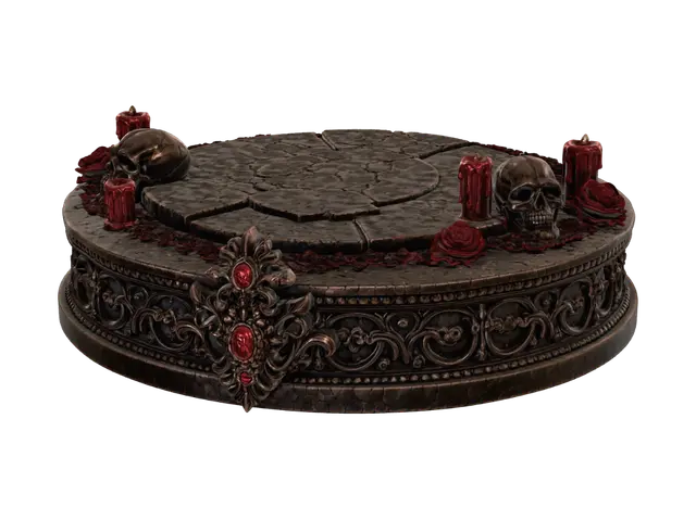 Obsidian Mausoleum Cake - Cakeart 3D model, vytvořený pomocí AI