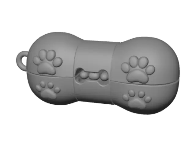 3D model for Dog Bone USB Drive