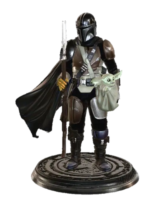 The Mandalorian and Grogu 3D model, vytvořený pomocí AI