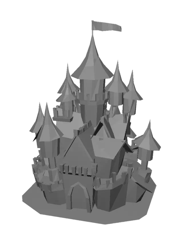 3D model for Moonlit Haunted Castle
