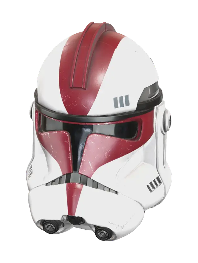 Modern Clone Trooper Helmet 3D model, vytvořený pomocí AI