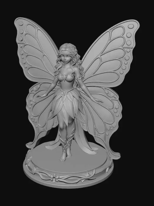 3D model for Verdant Moonwing Fairy