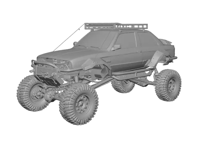 3D model for Monster Off-Road Sedan