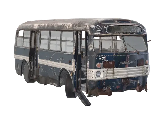 Forgotten Route - Deserted 3D model, vytvořený pomocí AI