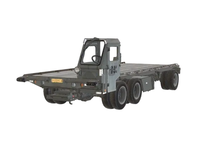 Retired Runway Hauler - Utilitarian 3D model, vytvořený pomocí AI