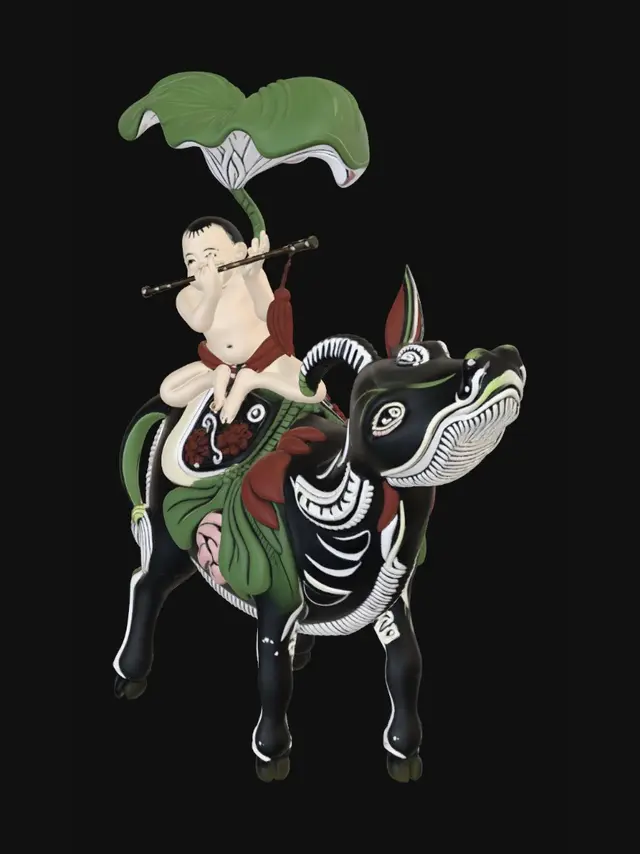 3D model for Flute Rider on a Painted Beast