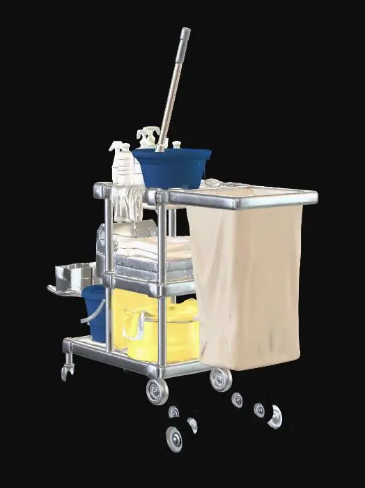 3D model for Janitorial Cleaning Cart