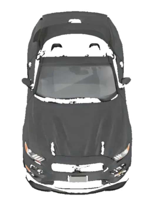 black mustang 2016 v6 convertible - Automobiles 3D model, vytvořený pomocí AI