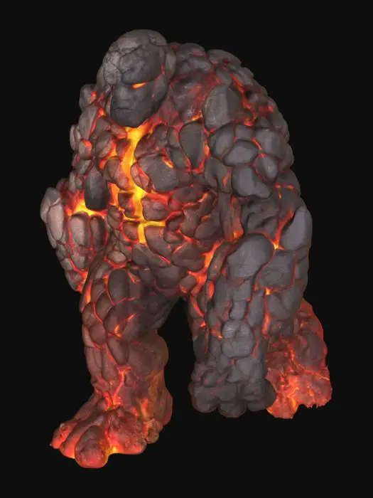 3D model for Lava Titan