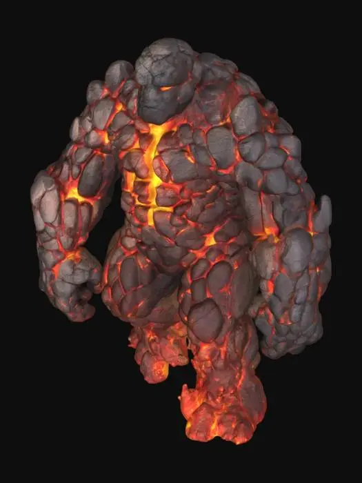 3D model for Lava Titan