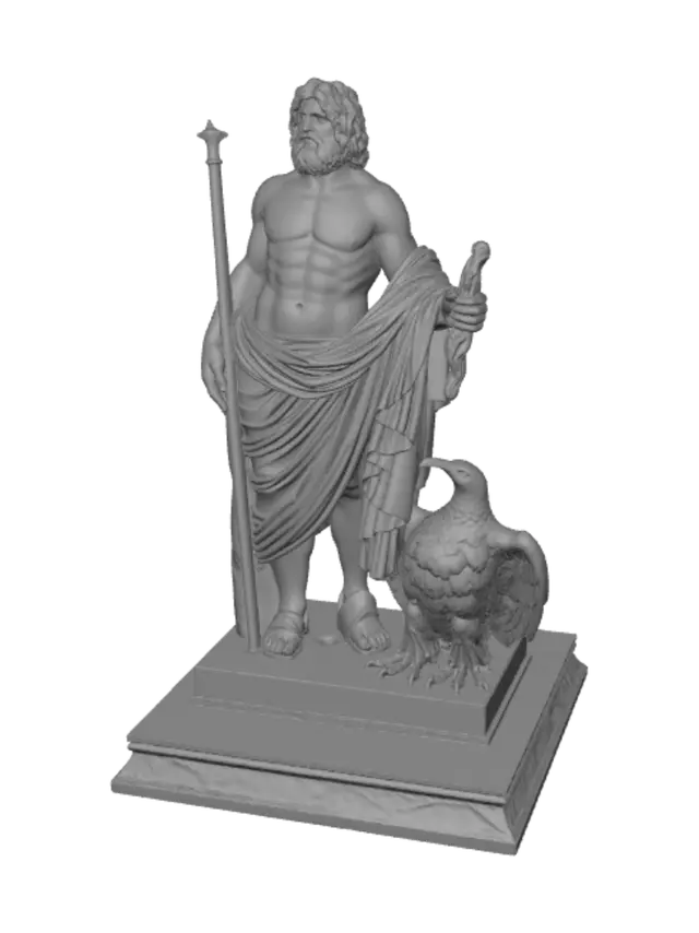 3D model for Statue of Zeus with Eagle