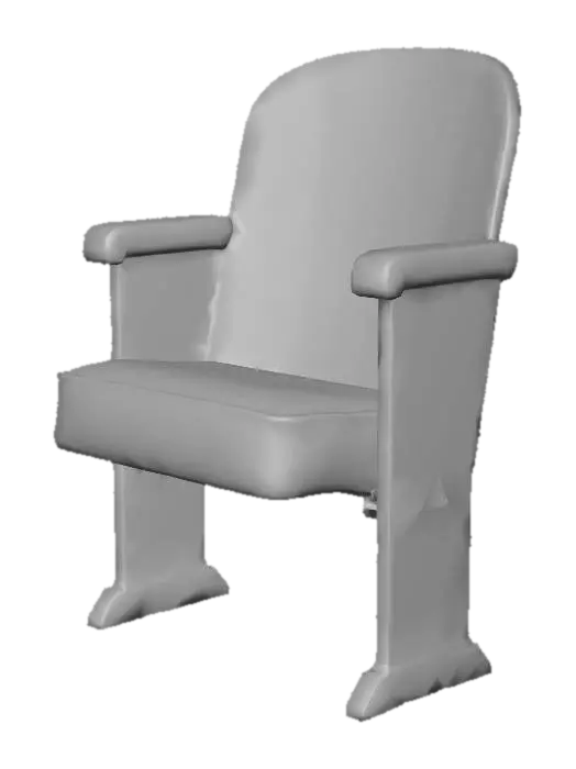 3D model for Vintage Theater Seat