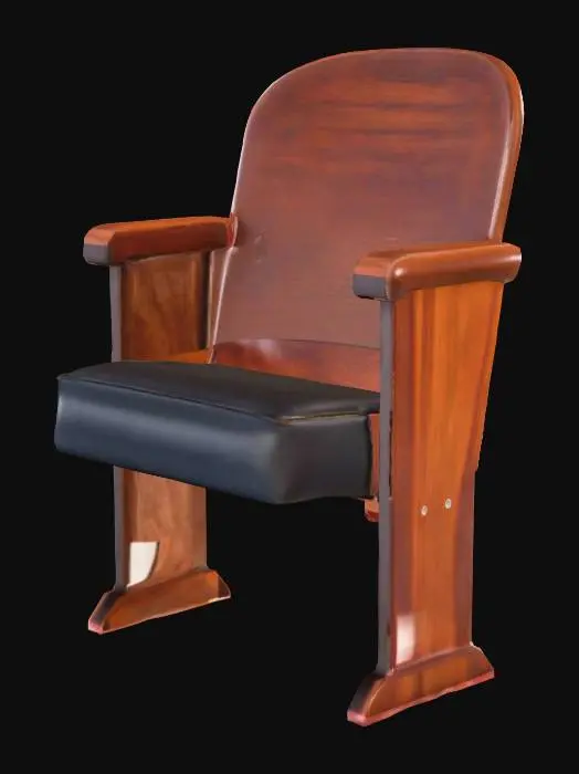 3D model for Vintage Theater Seat