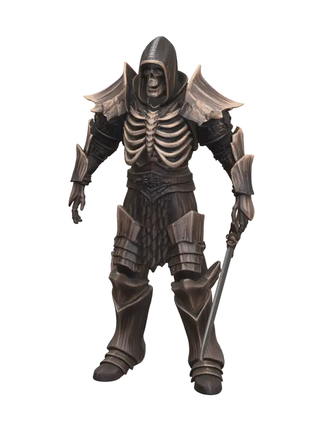 Skeletonarmor - Armorset 3D model, vytvořený pomocí AI